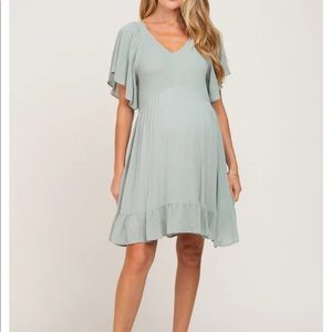 PinkBlush Maternity Dress Mint Green
